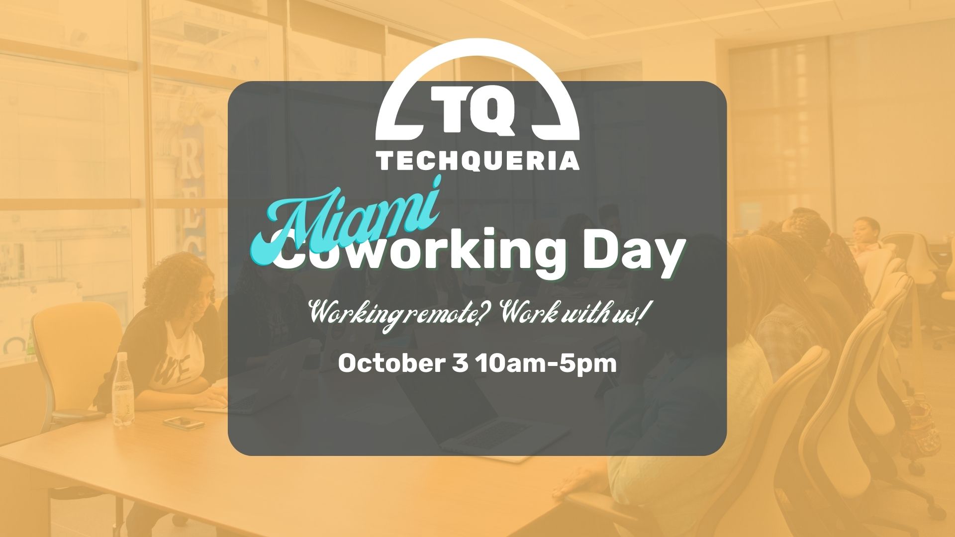Flyer for the October coworking day